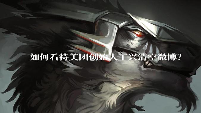 如何看待美团创始人王兴清空微博？